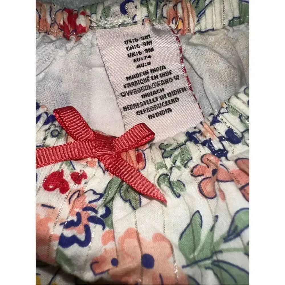 Sincerely Jules Girl dress with under pants bloomers floral infant 6-9 months